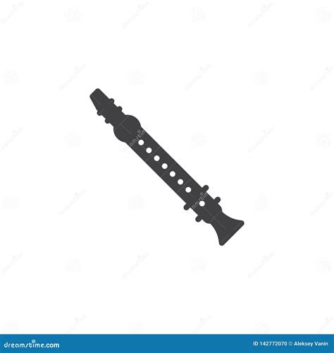 Clarinet Vector Icon Stock Vector Illustration Of Blow 142772070