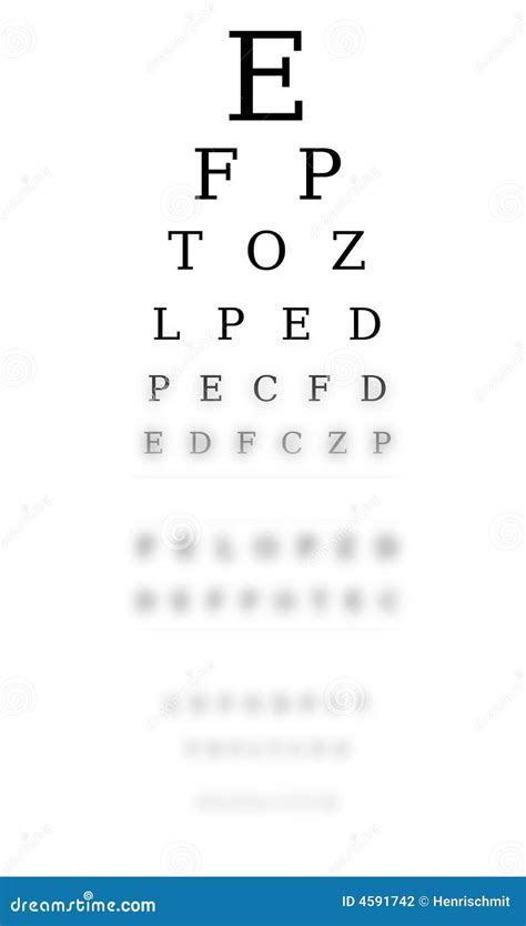 Optometrist Chart Stock Photo Image Of Test Wear Blur 4591742