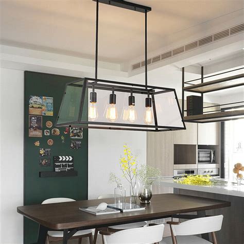 The right kitchen ceiling light fixtures will complete its kitchen beauty. Large Chandelier Lighting Bar Glass Pendant Light Kitchen ...