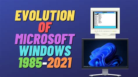 Evolution Of Microsoft Windows Through The Years Windows 1 To Windows