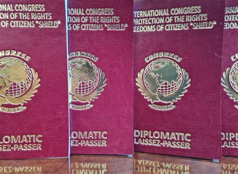 Issuance Of The Diplomatic Passport Of The International Congress For
