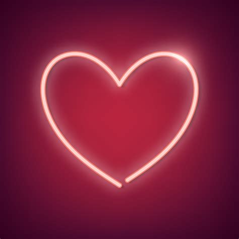 Neon Heart Clip Art