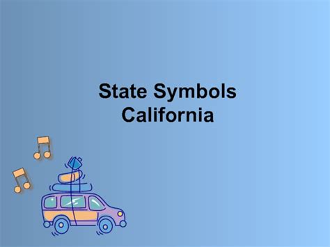 State Symbols California презентация доклад