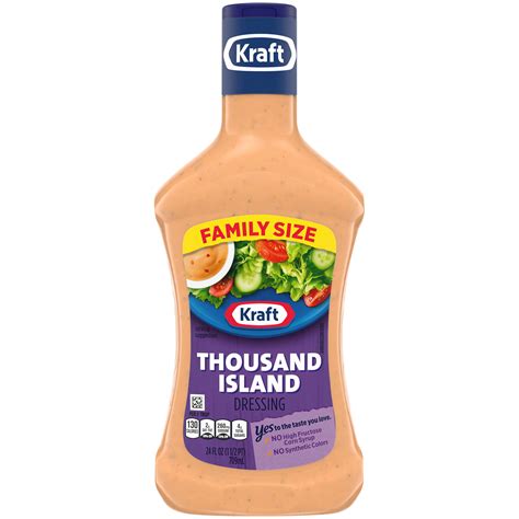 Kraft Thousand Island Dressing 24 Fl Oz Bottle