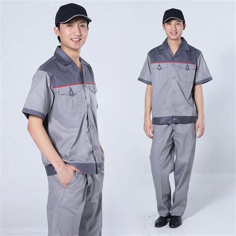 10sets Set Male Workwear Protective Clothing Thin Mens Uniforms