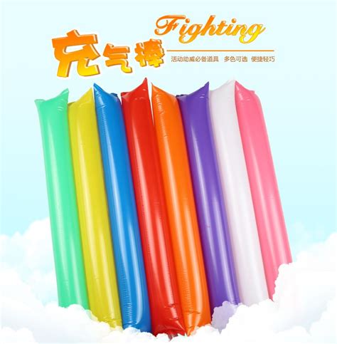 10pcs 60cm Inflatable Cheer Sticks Cheerleaders Inflatable Stick