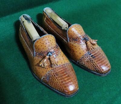 Stacy Adams Snakeskin Men S Shoes Genuine Snake Vero Cuoio Pre Owned As Is EBay