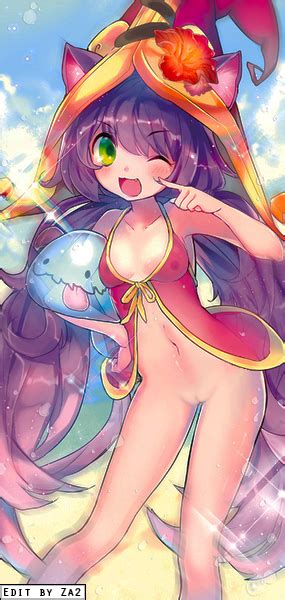 rule 34 1girls cute league of legends lulu the fae sorceress nude pool party poro league of