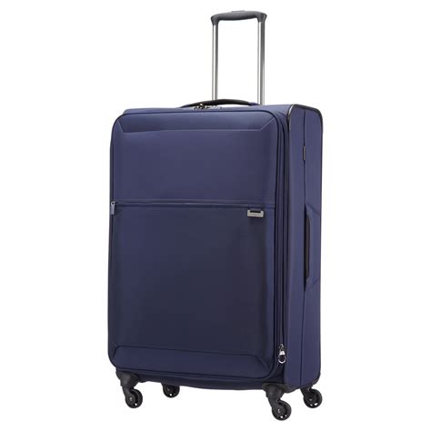 Samsonite Short Lite 4 Wheel 76cm Large Spinner Suitcase In Blue For