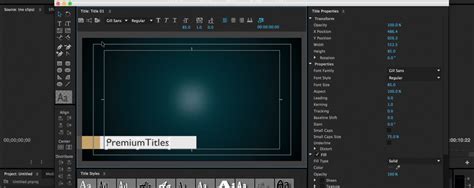 Spin and reveal, text focus and reverse spin out. How to Create and Share Title Templates in Premiere Pro