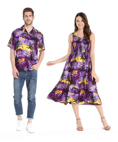 Hawaii Hangover Couple Matching Hawaiian Luau Aloha Shirt Elastic