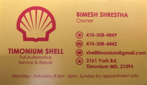 Timonium Shell Gas & Auto Service | Timonium MD