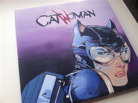 Catwoman Painting By Racquel A T For My Daughters Friend Custom