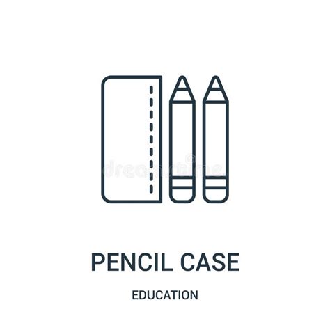Pencil Case Icon Vector From Education Collection Thin Line Pencil