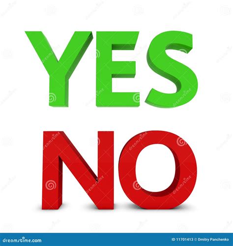 Yes And No Sign Stock Illustration Illustration Of Choice 11701413