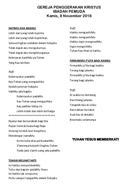 Check spelling or type a new query. Kubersyukur Padamu Kau Tuhan Yang Mengasihiku - Dengan