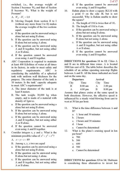 cat exam previous year question papers   student forum