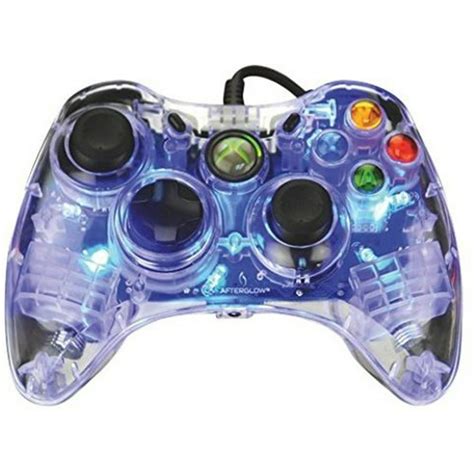 Pdp Afterglow Wired Controller Blue For Xbox 360