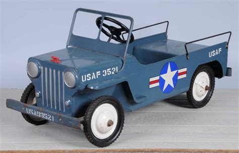 Pressed Steel Airforce Jeep Pedal Car