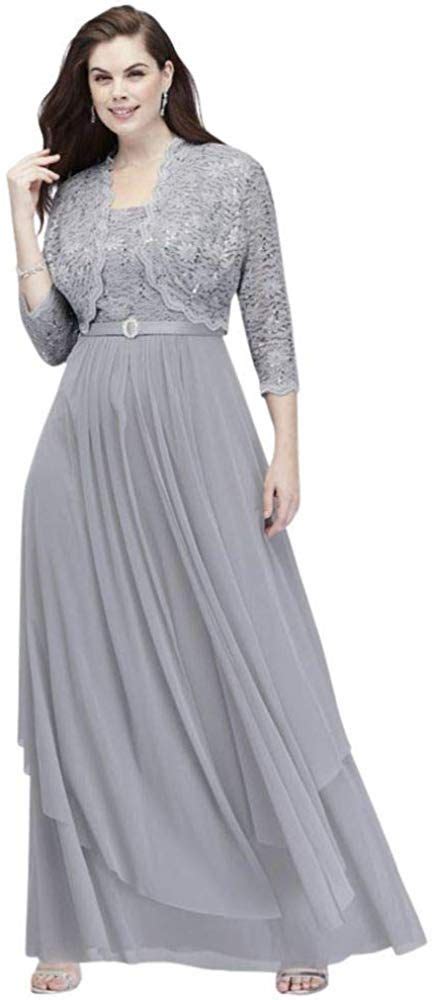 Plus size dress for womens boho bohemia floral print long maxi dress v neck party evening summer beach split sundress | walmart canada. Plus Size Sequin Lace and Mesh Plus Overskirt Jacket ...