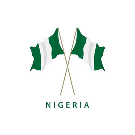 Nigeria Flag Vector Png Images Nigeria Flag Vector Template Design