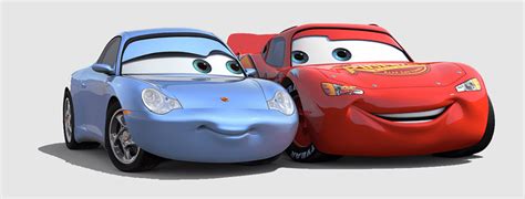 Cars Mcqueen And Sally Mcqueen Cars Bonnie Hunt Sally Carrera Mater