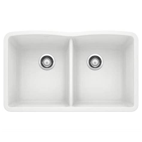 Blanco Diamond Undermount Granite Composite 3206 In 5050 Double Bowl