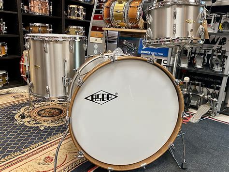 Asba Stainless Steel Drum Set 221316 Made In France Free Reverb