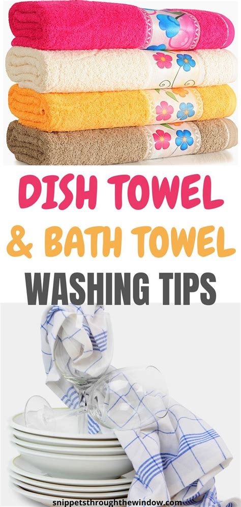 How To Soften And Wash Your Bath And Dish Towels Diy Cleaning Hacks