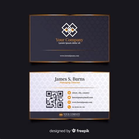 Free Vector Elegant Business Card Template
