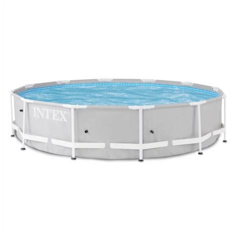 Intex 12 Foot X 30 Inch Prism Frame Round Above Ground Swimming Pool