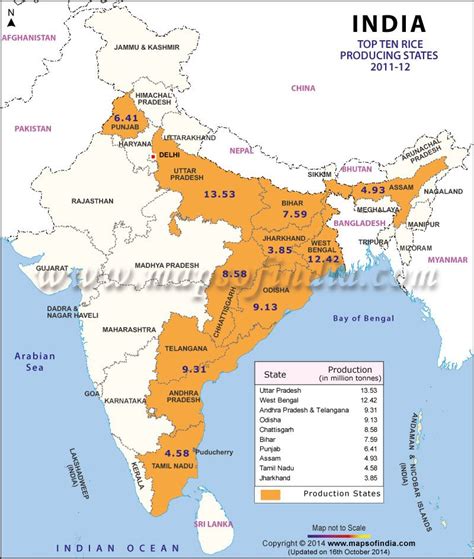 This caused a diplomatic crisis between india and the united states. Map of Top 10 Rice Producing States of India | India map ...