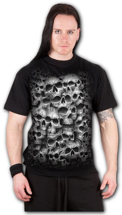Metalové Tričko Spiral Twisted Skulls Ds140601 Spiralcz Gothic