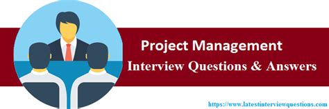 Top 20 Project Management Interview Questions And Answers Updated 2019