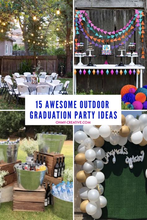 15 Awesome Outdoor Graduation Party Ideas Outdoor Graduation Parties Grad Party Decorations