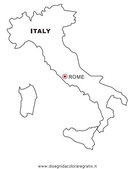 Disegno Italia Categoria Nazioni Da Colorare
