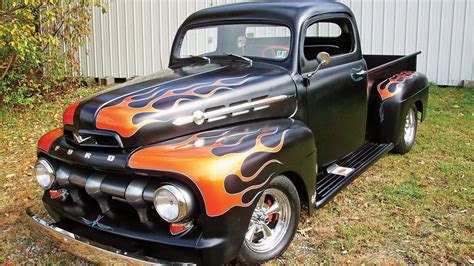 Flames Hot Rod Ford Trucks Classic Vehicles Wallpaper 3840x2160