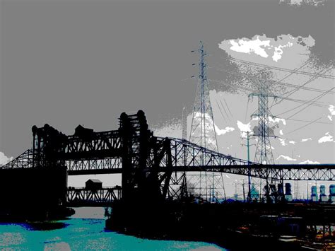 Lift Bridges Meet Skyway Bridge Chicago Photograph By Leon Sarantos