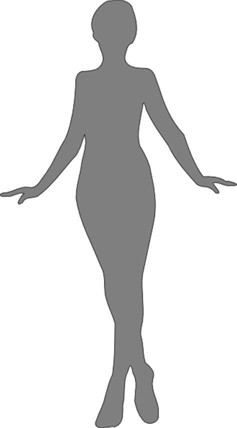Woman Silhouette Gray Clip Art At Vector Clip Art Online