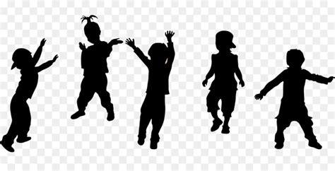Silhouette Walking Child Silhouette Kids Png Download 779371