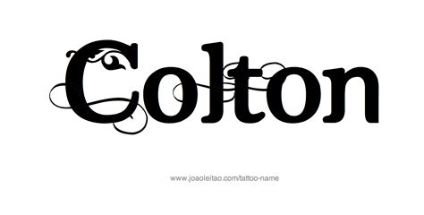 Colton Name Tattoo Designs