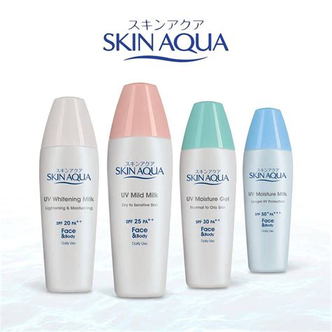 Skin Aqua Uv Sunscreen Moisture Gel Whitening Milk Mild Milk