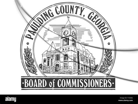 3d Seal Of Paulding County Georgia Usa 3d Illustration Stock Photo