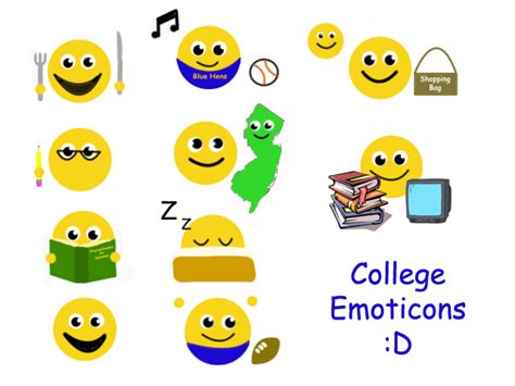 College Emoticons By Branmuffinpower On Deviantart