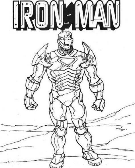 Iron Man Da Colorare • Disegni Da Colorare