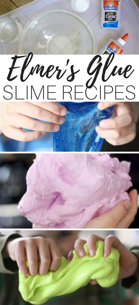 Elmers Glue Slime Recipes For The Best Homemade Slime With Kids