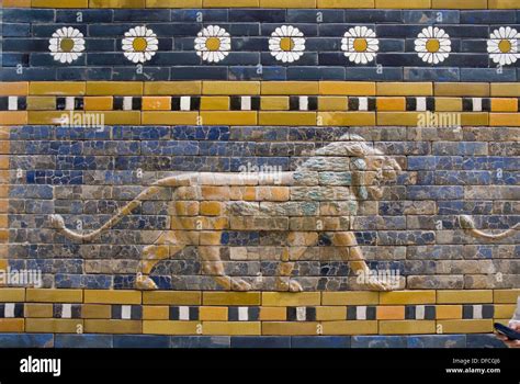 Mesopotamia Lion From Ishtar Gate At Pergamon Museum Berlin Germany