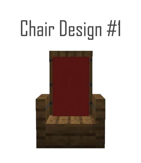 chair design 1 detailcraft minecraft designs minecraft furniture minecraft decorations