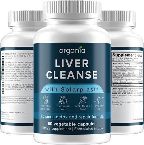 Buy Organia Liver Cleanse Detox And Repair Formula Fatty Liver Support