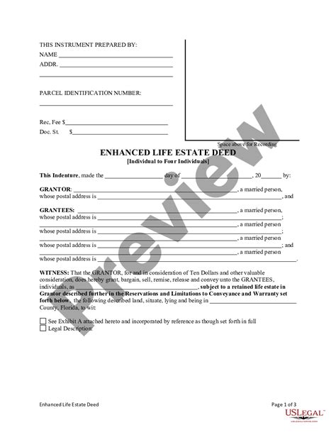 Printable Lady Bird Deed Florida Form Web In Witness Whereof The